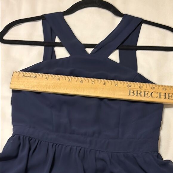 Lulu's Navy Blue Halter Maxi Sundress - Picture 6 of 9